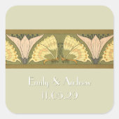 アールデコバタフライアース スクエアシール (正面)