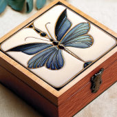 アールデコバタフライウォールデコールアールヌーボーセラミック タイル