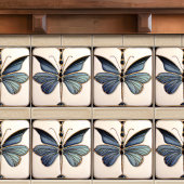 アールデコバタフライウォールデコールアールヌーボーセラミック タイル