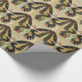 アールデコバタフライラッピング紙 ラッピングペーパー (角)