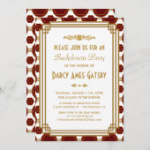 アールデコバチェロレッテ招待状 招待状 (正面/裏面)