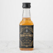 アールデコバチュラーパーティスピークアシー リキュールボトルラベル (正面)