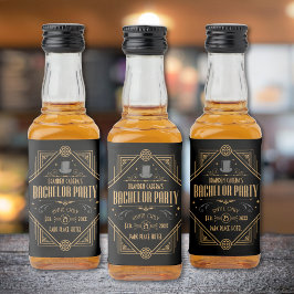 アールデコバチュラーパーティスピークアシー リキュールボトルラベル