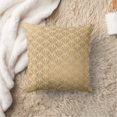 アールデコバラゴッドカッパーイエローシーシェルはかりで測 クッション (ブランケット)