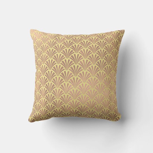 アールデコバラゴッドカッパーイエローシーシェルはかりで測 クッション (裏面)