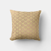 アールデコバラゴッドカッパーイエローシーシェルはかりで測 クッション (正面)