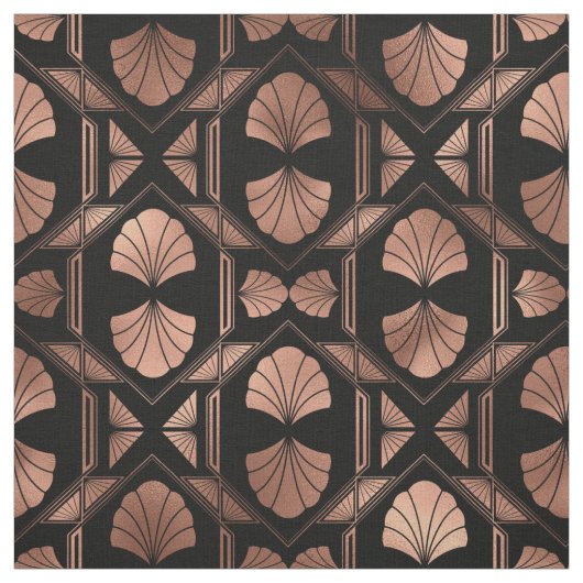 アールデコバラ金ゴールドシェル(黒) ファブリック (見本)