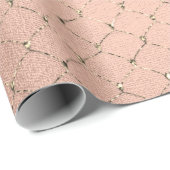 アールデコバラ金ゴールドセピアフェイク金ゴールドネット ラッピングペーパー (ロールコーナー)