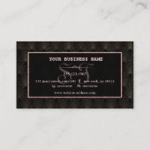 アールデコバラ金ゴールドモノグラムメイクアップアーティスト ロイヤリティカード (裏面)