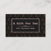 アールデコバラ金ゴールドモノグラムメイクアップアーティスト ロイヤリティカード (正面)