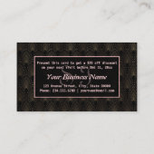 アールデコバラ金ゴールドモノグラムメイクアップアーティスト 割引カード (裏面)