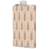 アールデコバラ:ゴールデンピーコックの羽根 フラスク (左)