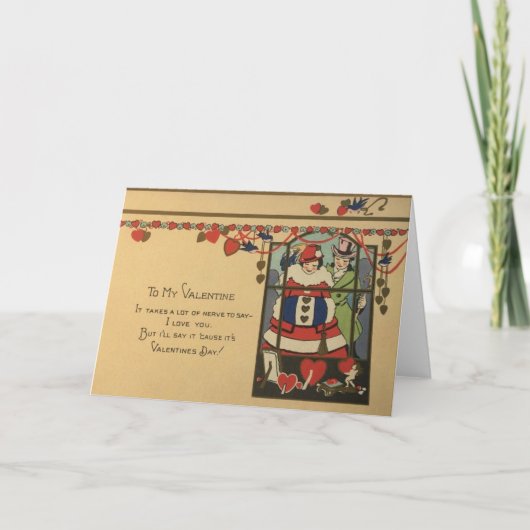 アールデコバレンタインデーカード シーズンカード (正面)