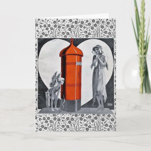 アールデコバレンタインデーカード シーズンカード (正面)