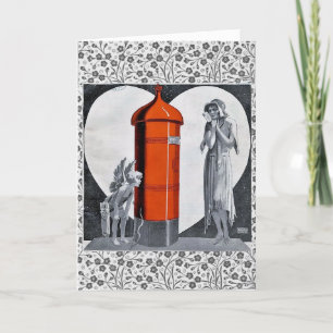 アールデコバレンタインデーカード シーズンカード