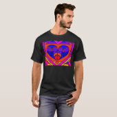 アールデコバレンタインハート Tシャツ (正面フル)