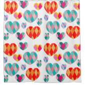 アールデコバレンタイン シャワーカーテン (正面)