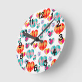 アールデコバレンタイン ラウンド壁時計 (傾斜)