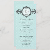 アールデコバンドアクア結婚のメニュー メニュー (正面/裏面)