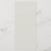 アールデコバンド結婚トープのメニュー メニュー (裏面)