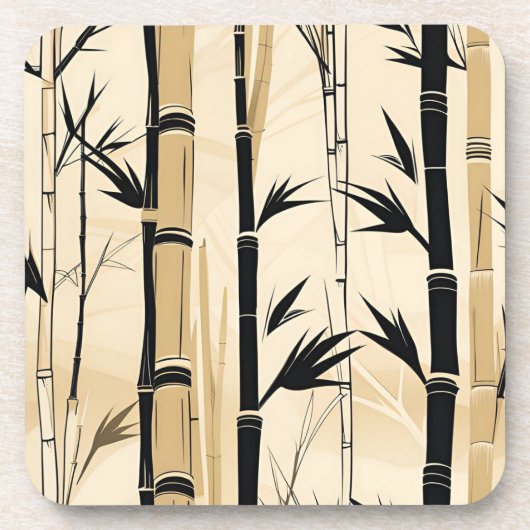 アールデコバンブーコースターセット コースター (正面)