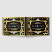 アールデコバースデーパ結婚ーティズゲストブック ゲストブック (全面)