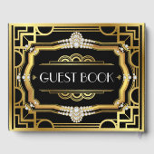 アールデコバースデーパ結婚ーティズゲストブック ゲストブック (裏面)