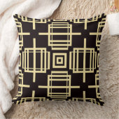 アールデコパターミニマルン幾何デザイン クッション (ブランケット)