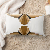 アールデコパターンは日焼けします ランバークッション (ブランケット)