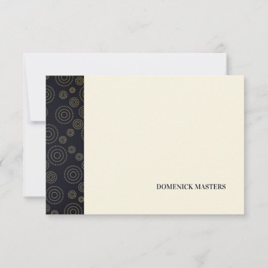 アールデコパターンひパーソナライズされたな形 招待状 (正面)