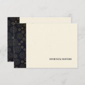 アールデコパターンひパーソナライズされたな形 招待状 (正面/裏面)