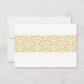 アールデコパターン応答カード 出欠カード (裏面)