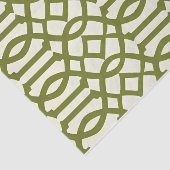 アールデコパターン緑 薄葉紙 (詳細)