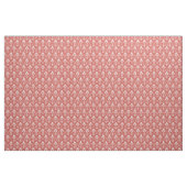 アールデコパターン01 – ペルシャ赤の白 ファブリック (ヤード)