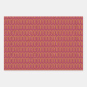 アールデコパターン05 - Raspberry Pin上のDeco金ゴールド2 ラッピングペーパーシート (正面3)