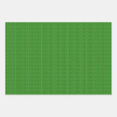 アールデコパターン10 – 森林の緑の淡白 ラッピングペーパーシート (正面3)