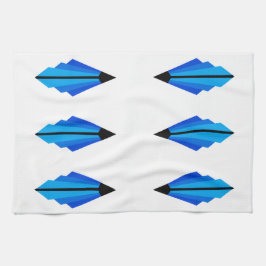 アールデコパターン3 （青） キッチンタオル