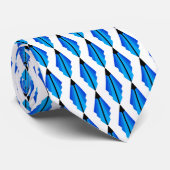アールデコパターン3 (青) ネクタイ (ロール)