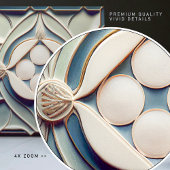 アールデコパターン（の模様が）あるウォールデコールアールヌーボーセラミック タイル