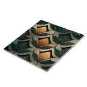 アールデコパターン(の模様が)あるサイコロスリーデコールアールヌーボー タイル (側面)