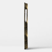 アールデコパターン。シームレスな黒と金ゴールド背景 Case-Mate iPhoneケース (裏面 / 左)