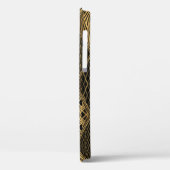 アールデコパターン。シームレスな黒と金ゴールド背景 Case-Mate iPhoneケース (裏面 / 左)