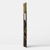 アールデコパターン。シームレスな黒と金ゴールド背景 Case-Mate iPhoneケース (裏面 / 右)