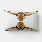 アールデコパターン(タンズ、ブラウンズ、ブラックランバー) ランバークッション (裏面)