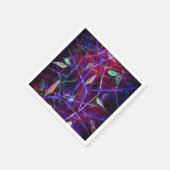 アールデコパターン – ブルゴーニュ葉抽象芸術 スタンダードカクテルナプキン (角)