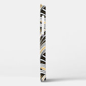 アールデコパターン。ヴィンテージ金ゴールド白黒背景 Case-Mate iPhoneケース (裏面 / 左)