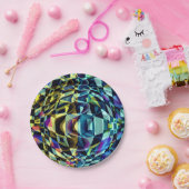 アールデコパターン – 奥行きと光学的イリュージョン ペーパープレート (パーティー)