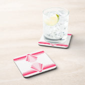 アールデコパターン（明るいピンク） コースター (右側)