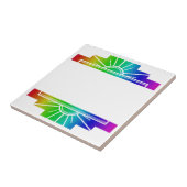 アールデコパターン（明るい色） タイル (側面)