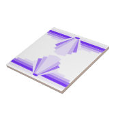 アールデコパターン（紫） タイル (側面)